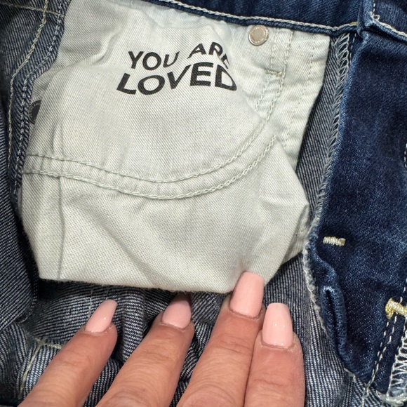 NWOT AMO Twist True Blue Designer Cropped Jeans, Size 29 - Picture 9 of 12